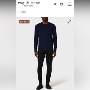 Rag & bone black jeans- 32x30